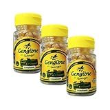 Kit 3 Unidades De Gengibre Cristalizado Com Abacaxi De 40g Cada Gengibre Da Natureza