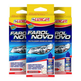 Kit 3 Unidades Revitalizador Liquido Farol Acrilico Luxcar