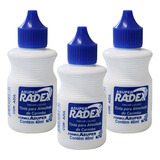 Kit 3 Unidades Tinta Para Almofada De Carimbo Azul 40ml