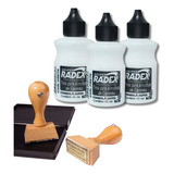 Kit 3 Unidades Tinta Para Almofada De Carimbo Preto 40ml