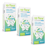 Kit 3 Up Flora 8 Capsulas Probiótico Suplemento Cães gatos