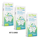 Kit 3 Up Flora 8 Capsulas Probiótico Suplemento Cães gatos