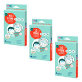 Kit 3 Vacina Xo Febre Adesivo Gel Pikluc Alivia Dor Vacina