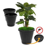 Kit 3 Vasos Cachepot P Plantas Temperos Flores C Prato N28