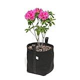 Kit 3 Vasos P Plantas De Feltro Com Alças 11 Litros King Pot Preto 