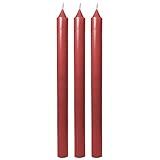 Kit 3 Velas Vermelhas Exu Pomba Gira 19cm Queima 6 Horas