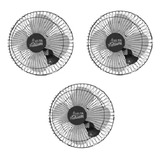 Kit 3 Ventilador Venti delta Biturbo 50 Cnt Grade De Aço