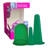 Kit 3 Ventosa Para Massagem Facial E Corporal Vácuo Silicone