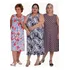 Kit 3 Vestido Senhora Malha Fria Regata Longuete Solto Verão