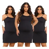 Kit 3 Vestidos Anagua