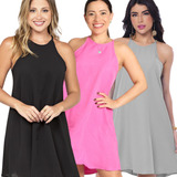 Kit 3 Vestidos Curtos