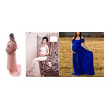 Kit 3 Vestidos De Renda Cropped E Saia Gestante Gf163