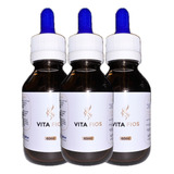 Kit 3 Vita Fios Crescimento Rápido Capilar barba sobrancelha
