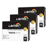 Kit 3 Vitamina Lavitan Testo Performance 30 Comprimidos Cada