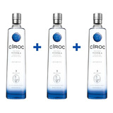 Kit 3 Vodka Ciroc Tradicional 750ml original Mega Oferta