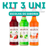 Kit 3 Xaropes Monin Para Drink Soda Italiana Gin Escolha