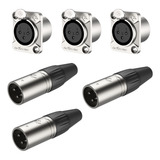 Kit 3 Xlr Macho