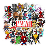 Kit 30 Adesivos Marvel Vingadores Herói Homem Ferro Aranha