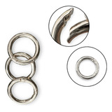 Kit 30 Argolas Chave mosquetão Articulada 35mm