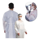 Kit 30 Avental Descartável Tnt 40gr De Manga Longa Nf