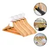 Kit 30 Cabides De Madeira Para Calças Blusas Multiuso Portát