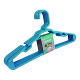 Kit 30 Cabides Infantil Azul Plástico