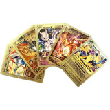 Kit 30 Cartas Pokémon Folha De Ouro Douradas  brinde