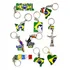 Kit 30 Chaveiros Brasil Bandeira Mapa Ótima Qualidade Lindos