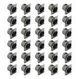 Kit 30 Conectores Plug Wireconex Xlr Wc1023 Fêmea 3 Polos Cor Prateado