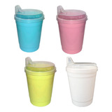 Kit 30 Copo Infantil C Bico Escolar P Aguá Suco 250 Ml