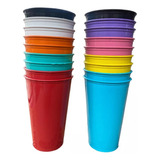 Kit 30 Copos Plastico 330ml infantil Merenda Refeição