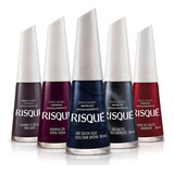 Kit 30 Esmaltes Risque Cores Sortidas Na Descrição Atacado