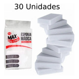 Kit 30 Esponja Mágica Limpeza Tira Manchas Melanina Bucha