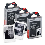 Kit 30 Filmes Instax Mini Monochrome Preto E Branco Fujifilm