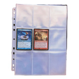 Kit 30 Folhas Plásticas Fichario Pasta Album Pokemon Cartão