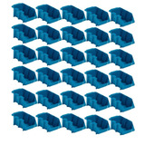 Kit 30 Gavetas Plasticas Pratica Empilhavel N 5 Azul Presto