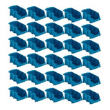 Kit 30 Gavetas Plasticas Pratica Empilhavel N 5 Azul Presto