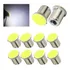 Kit 30 Lampada Cob Led Ba15s 1 Polo Branca 12v Atacado