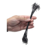 Kit 30 Leader Chicote Pesca Empate Girador Snap N 9 Black