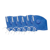 Kit 30 Mascaras Pff2 Azul Respirador Profissional C  Valvula