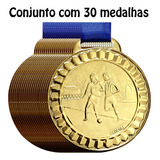 Kit 30 Medalhas Campeonato Futsal Futebol