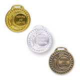 Kit 30 Medalhas Metal 29mm Honra Mérito Ouro Prata Bronze