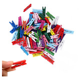 Kit 30 Mini Prendedor Pregador Colorido Natural Drink Tag