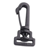 Kit 30 Mosquetão Plastico Preto P Capotas Barcos Lanchas