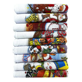 Kit 30 Pano De Prato C Bainha Estampas De Natal Sortidas