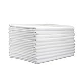 Kit 30 Panos De Prato Branco Liso 100  Algodão Pé De Galinha 44x68cm