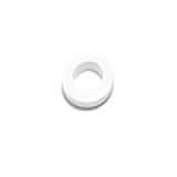 Kit 30 Pares Ilhós De Cortina Redondo Para Varão De 19mm Fino Branco 