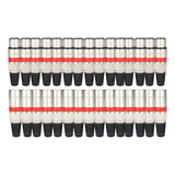 Kit 30 Plugs Conector Xlr Canon Macho fêmea Microfone Voik