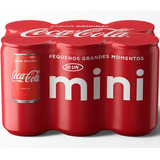 Kit 30 Refrigerante Coca Cola Mini Lata Original 220ml