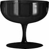 Kit 30 Taças Gin 550ml Acrílico Preto 